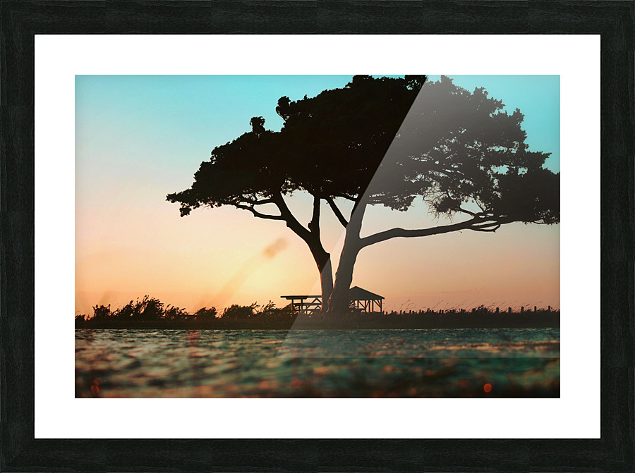 Lonely picnic Picture Frame print