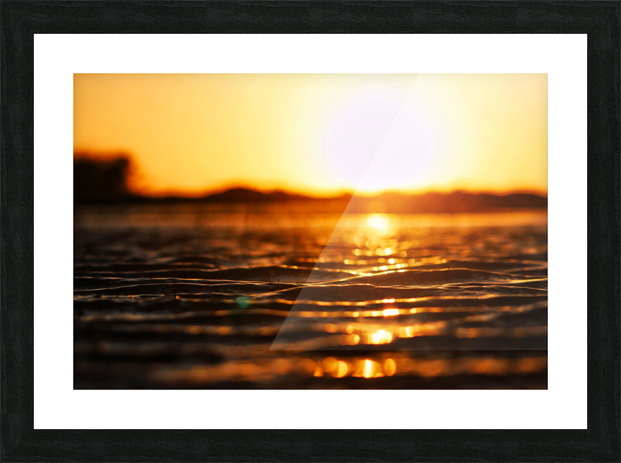 Sunny water Picture Frame print