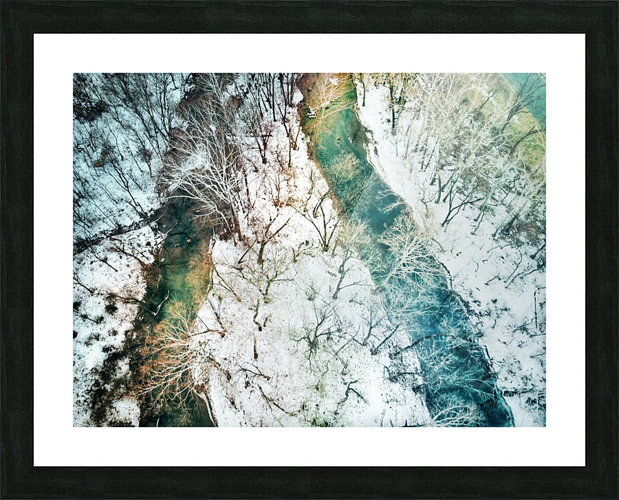 Twin Pixels Picture Frame print