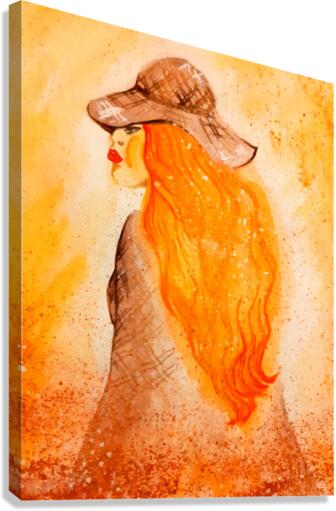 Ginger Girl Canvas Print