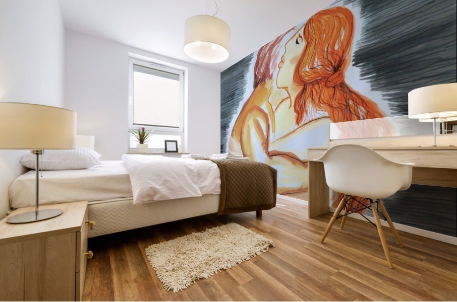 Loving Couple  Mural print
