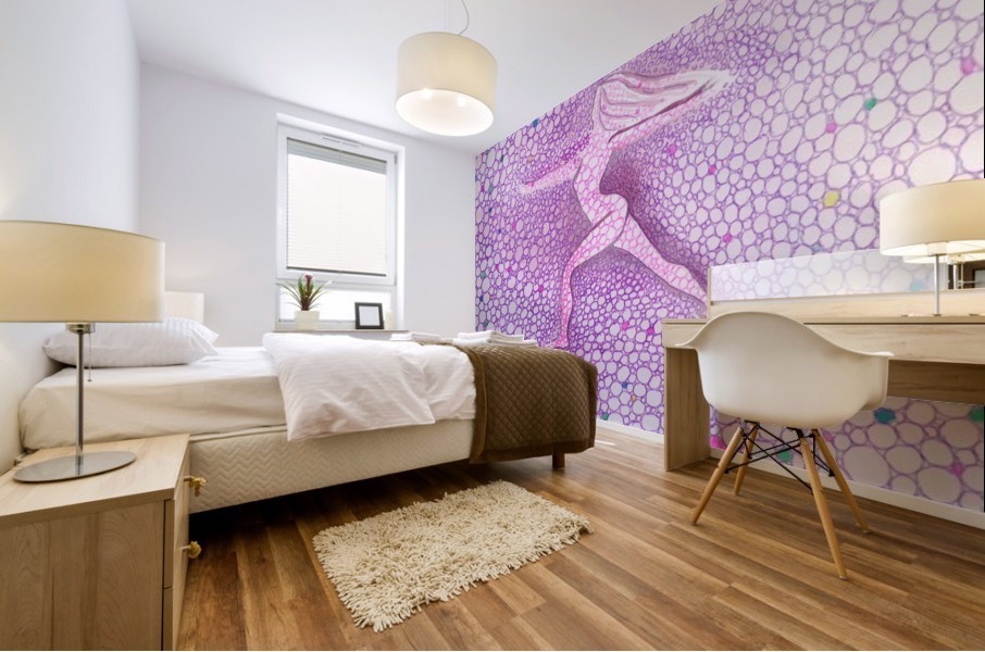 Yoga pose - Warrior  Mural print