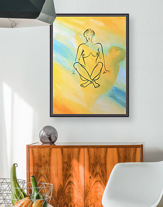 Naked girl - yoga pose  by Maltez