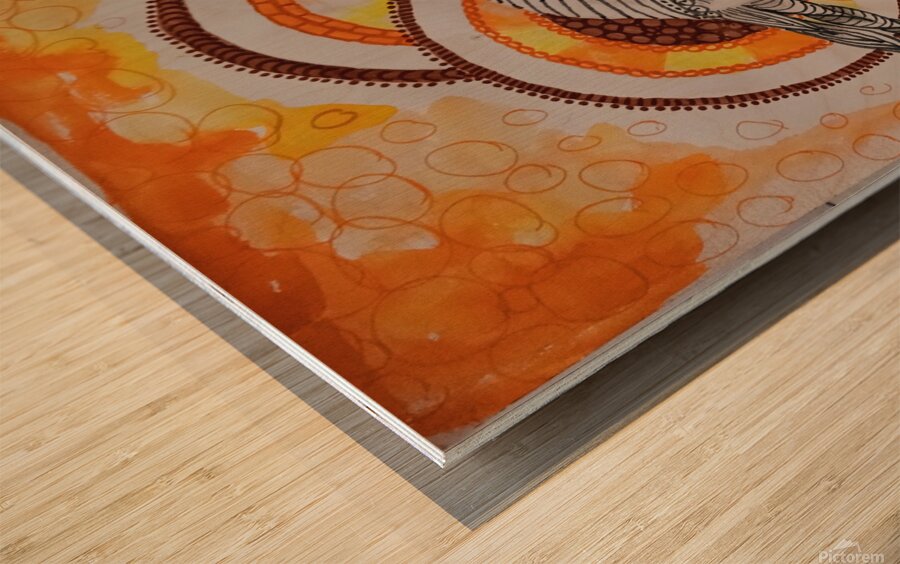 Mandala - Portrait 002 Wood print