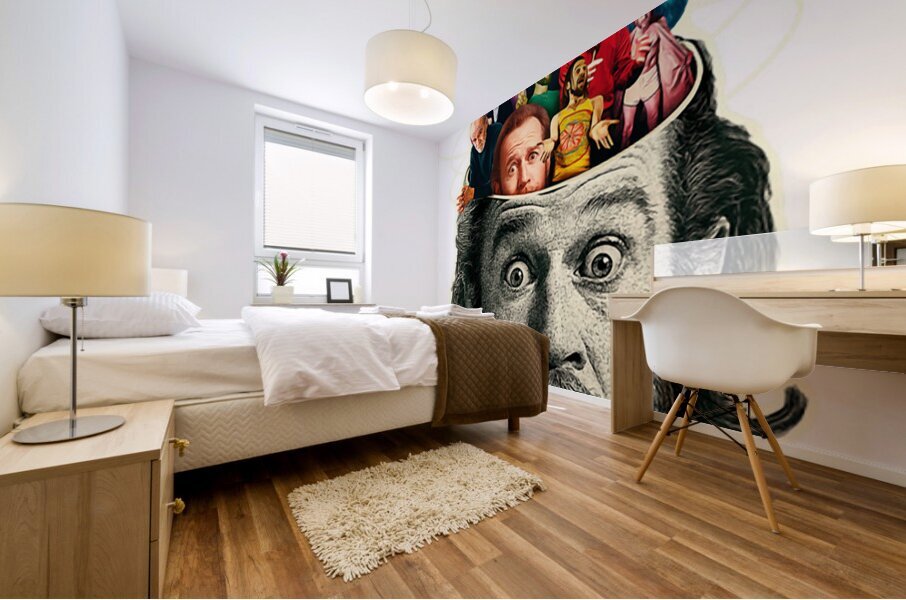 George Carlin 13 Mural print