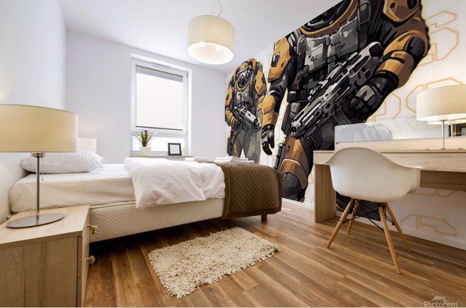 helldivers 19 Mural print