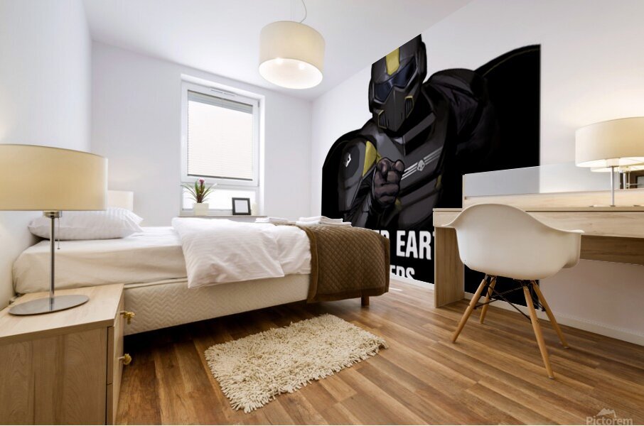 helldivers 25 Mural print