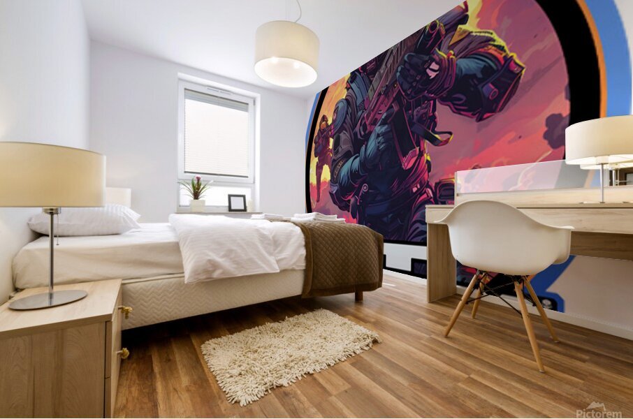 helldivers 37 Mural print