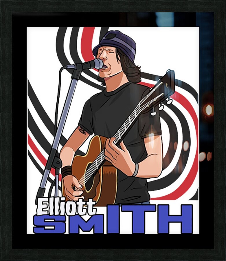 Elliott Smith 13 Picture Frame print