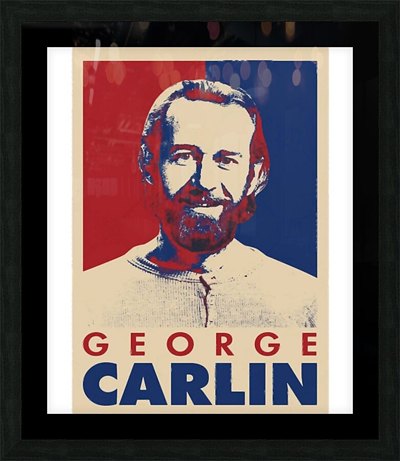 George Carlin 16 Picture Frame print