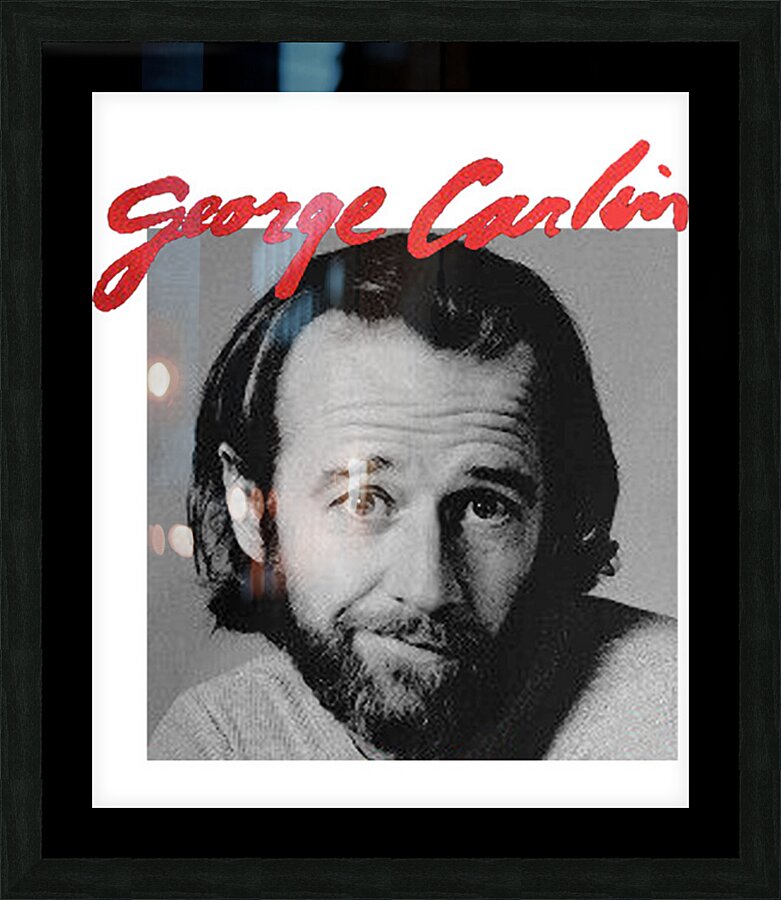 George Carlin 20 Picture Frame print