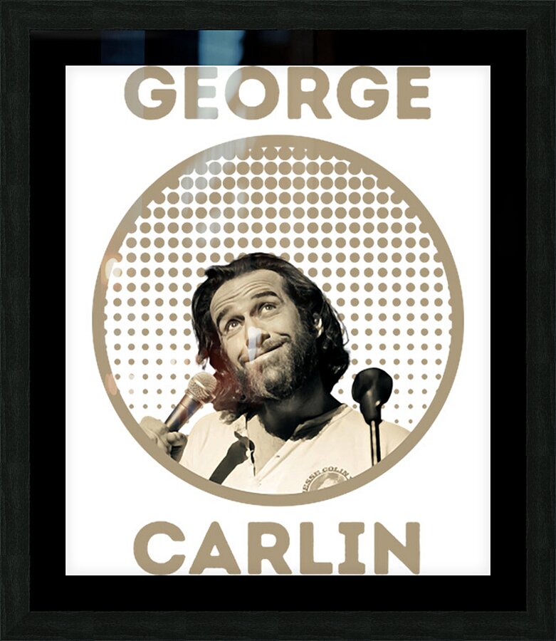 George Carlin 21 Picture Frame print