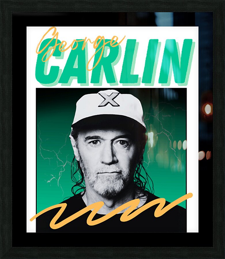 George Carlin 22 Picture Frame print