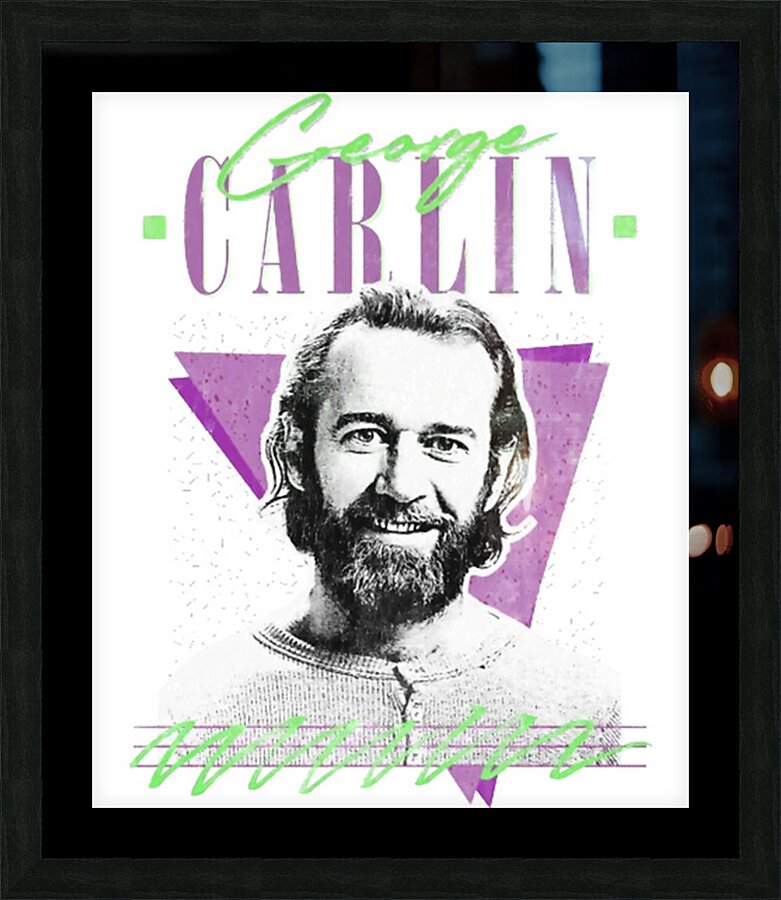 George Carlin 24 Picture Frame print