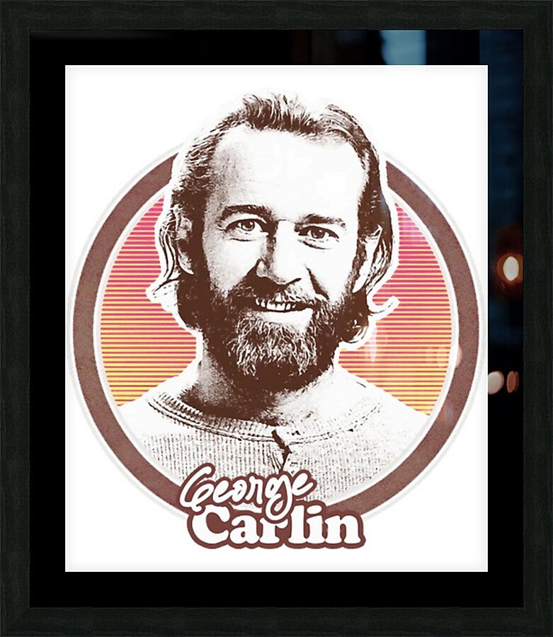 George Carlin 26 Picture Frame print