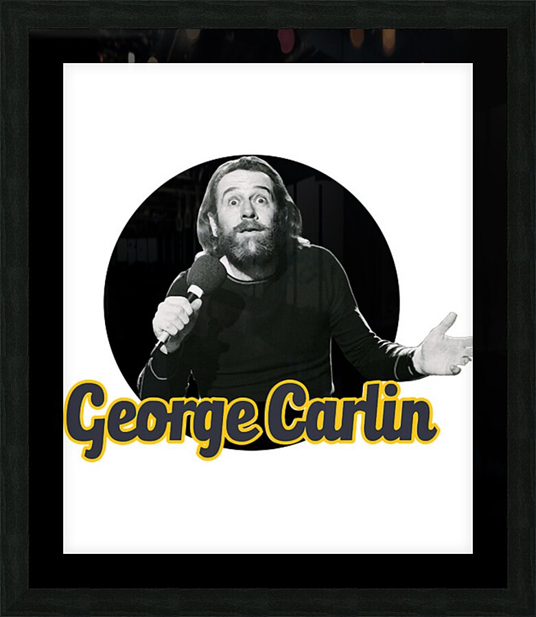 George Carlin 29 Picture Frame print