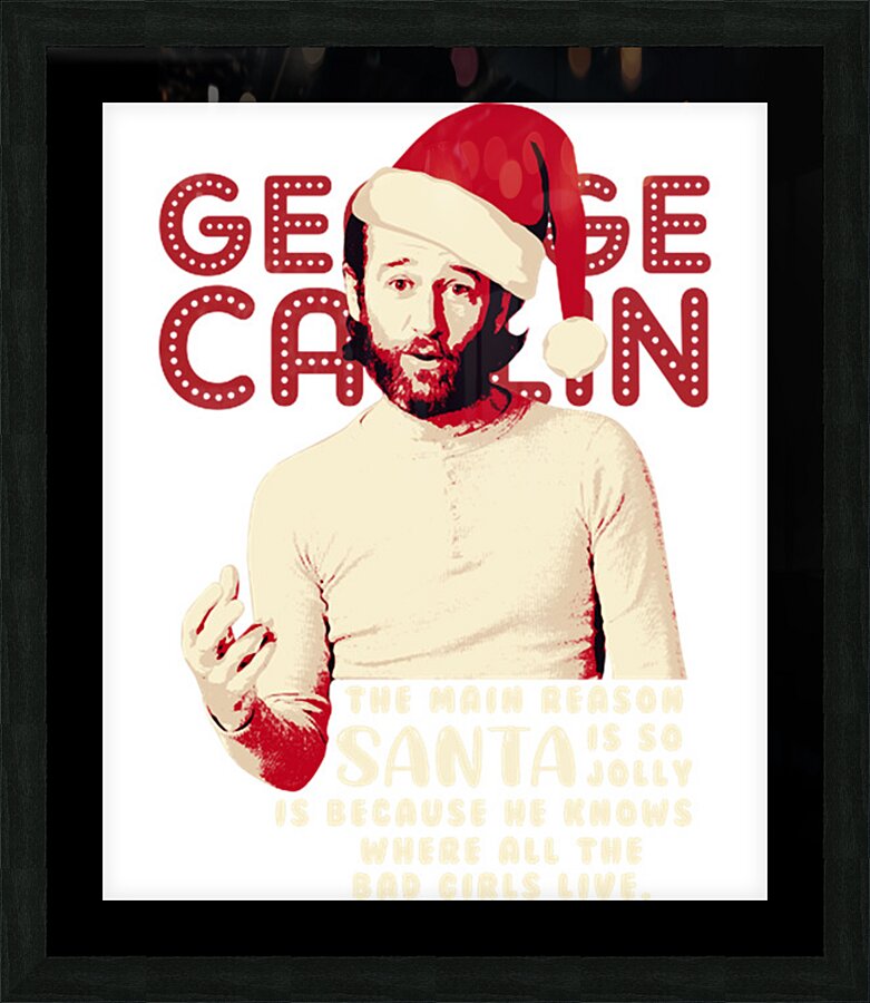 George Carlin 32 Picture Frame print