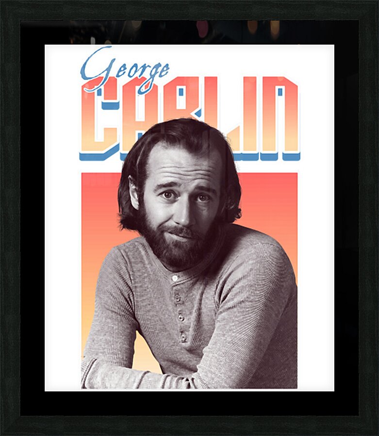 George Carlin 37 Picture Frame print