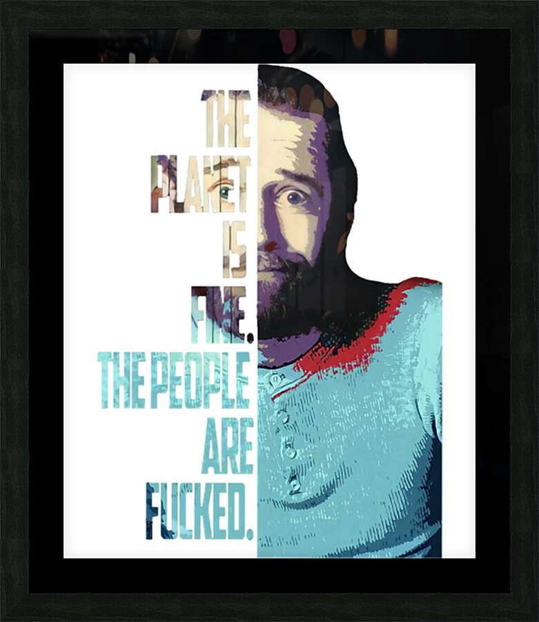 George Carlin 39 Picture Frame print