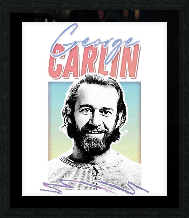 George Carlin 41 Picture Frame print