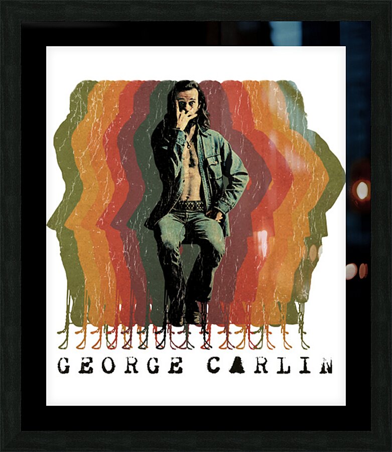 George Carlin 44 Picture Frame print