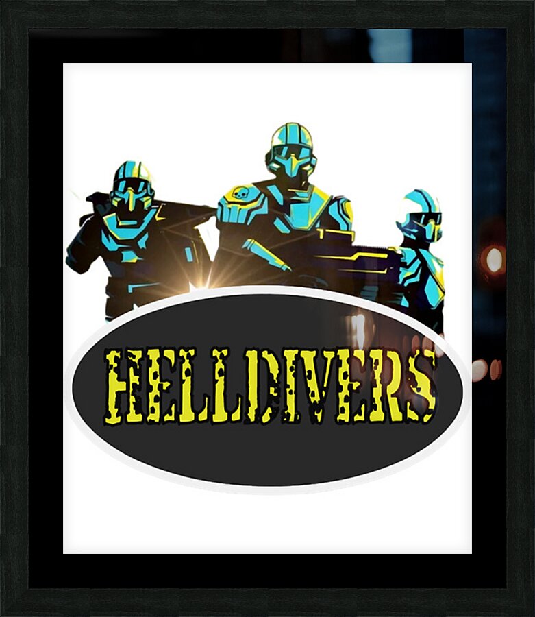 helldivers 3 Picture Frame print