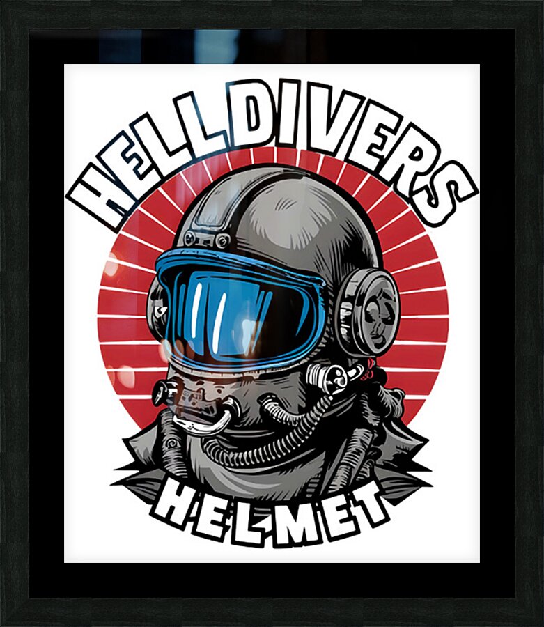 helldivers 6 Picture Frame print