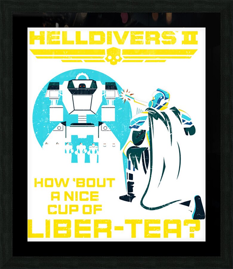 helldivers 7 Picture Frame print