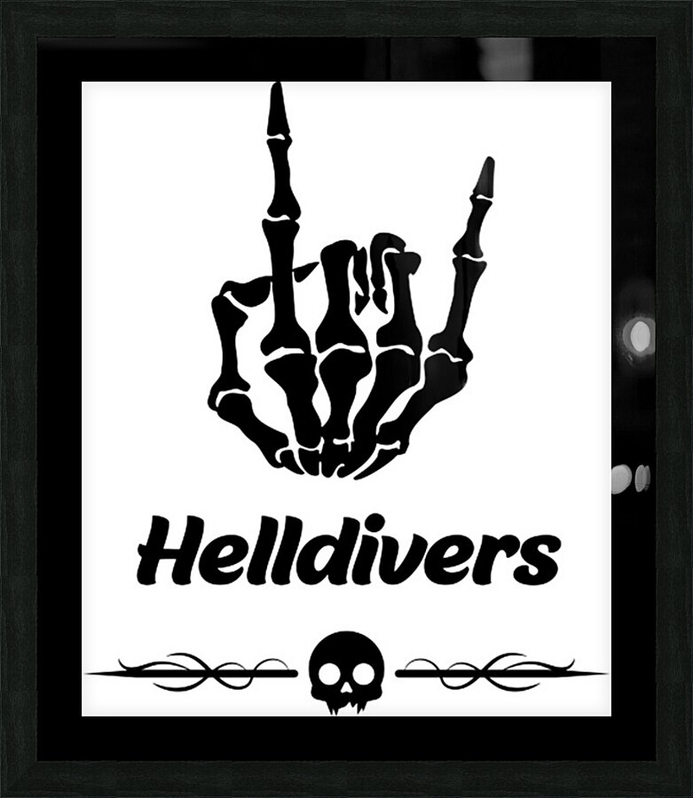 helldivers 11 Picture Frame print