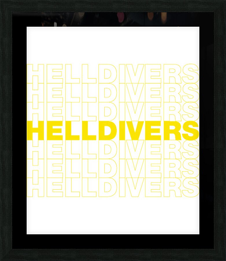 helldivers 12 Picture Frame print