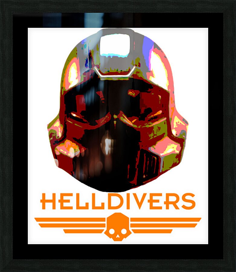 helldivers 13 Picture Frame print