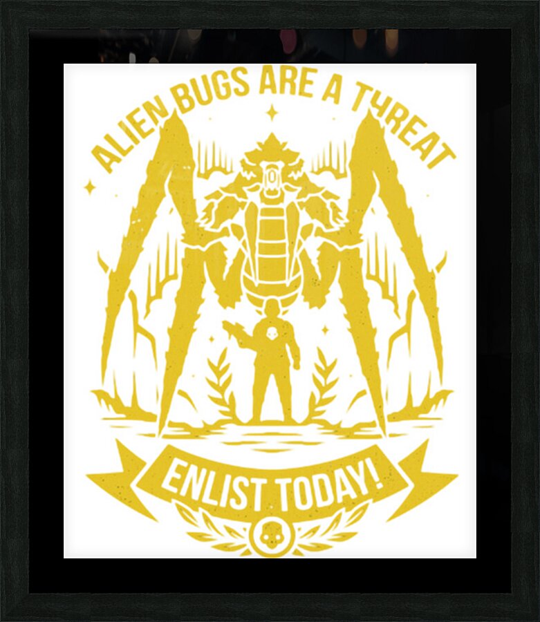 helldivers 14 Picture Frame print