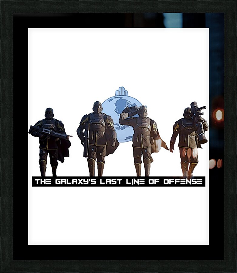 helldivers 15 Picture Frame print