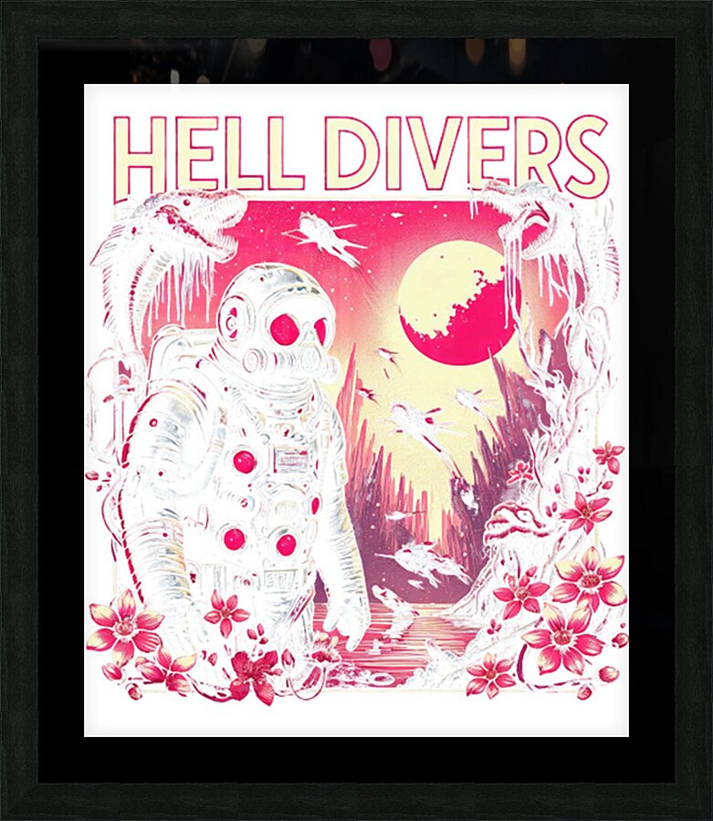 helldivers 16 Picture Frame print