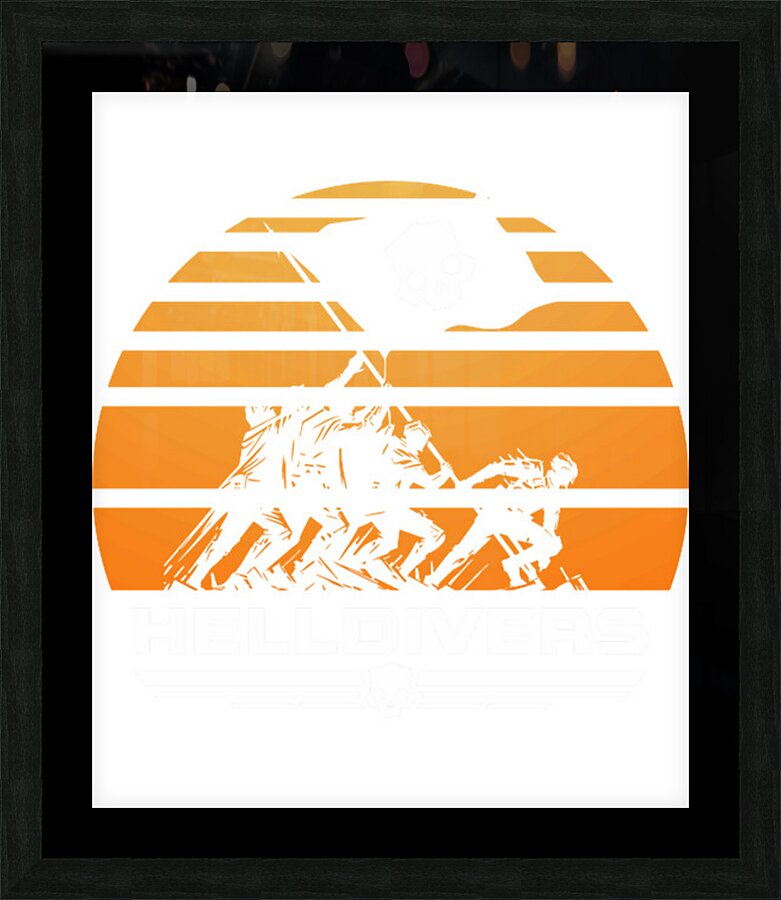 helldivers 22 Picture Frame print