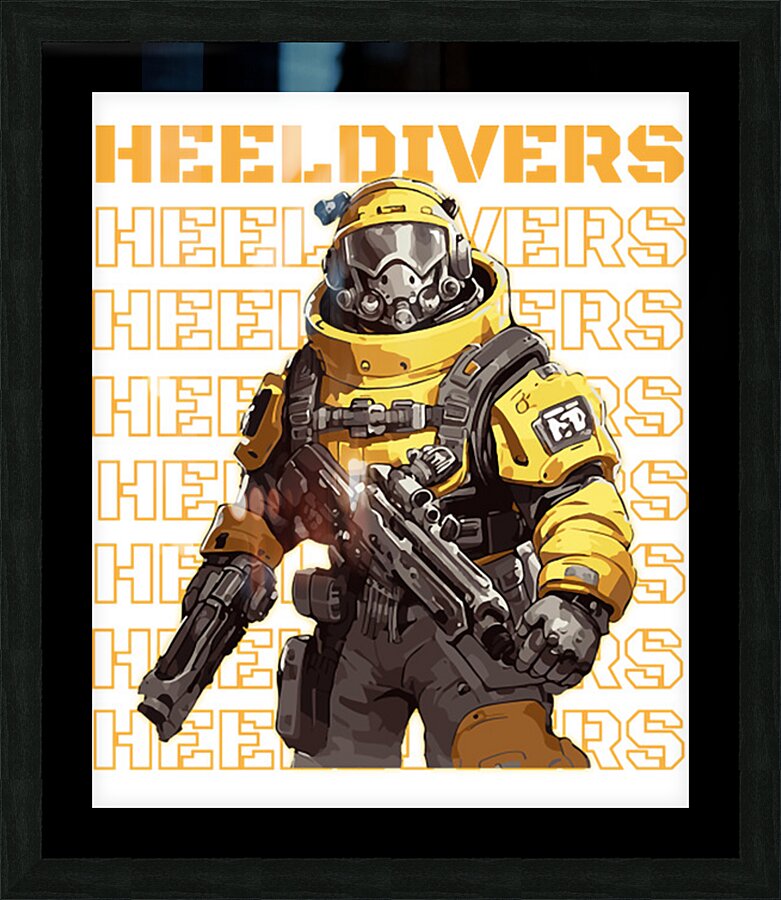 helldivers 27 Picture Frame print