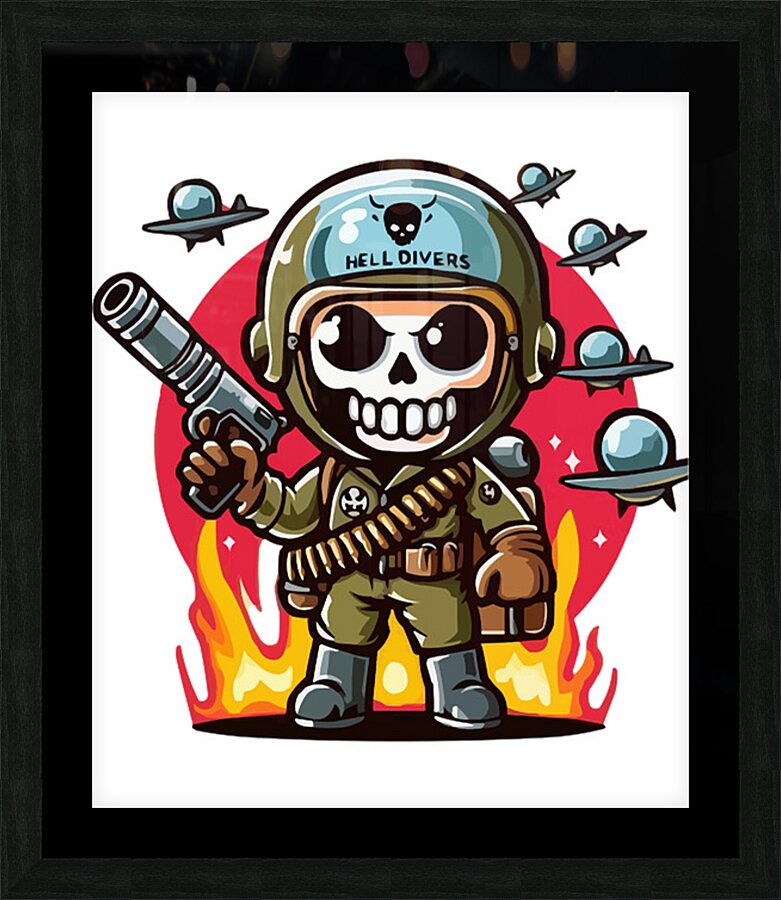 helldivers 31 Picture Frame print