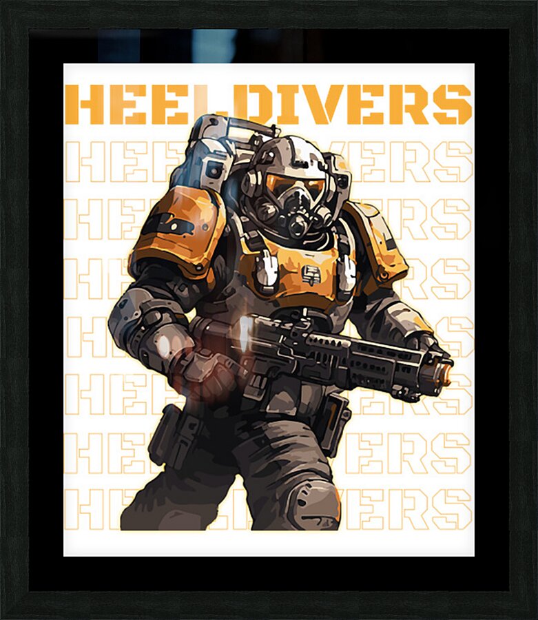 helldivers 33 Picture Frame print