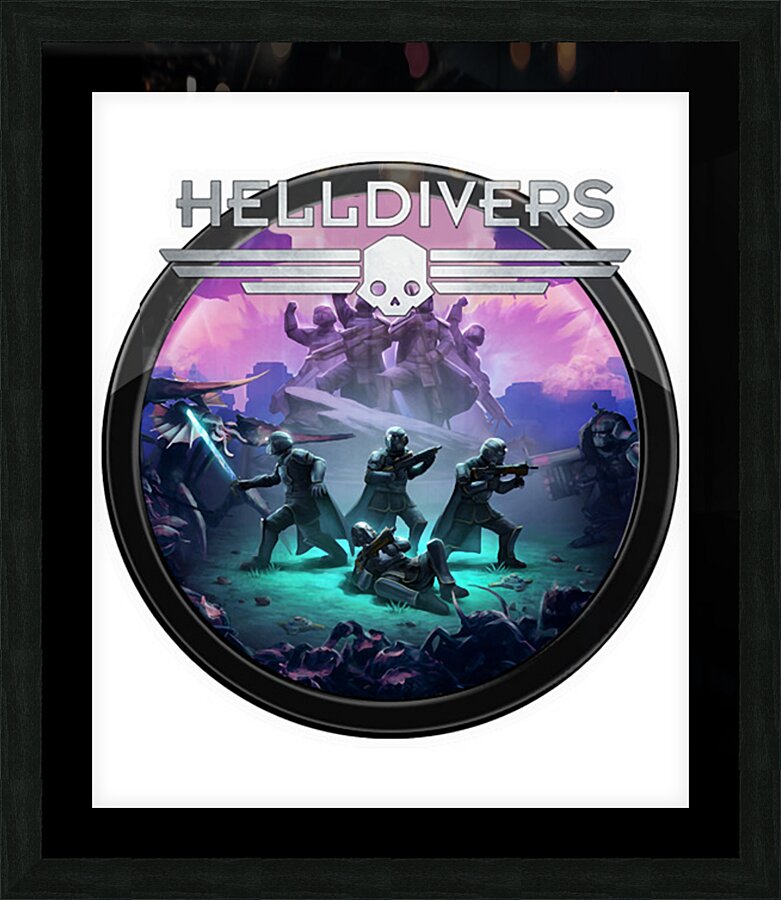 helldivers 39 Picture Frame print