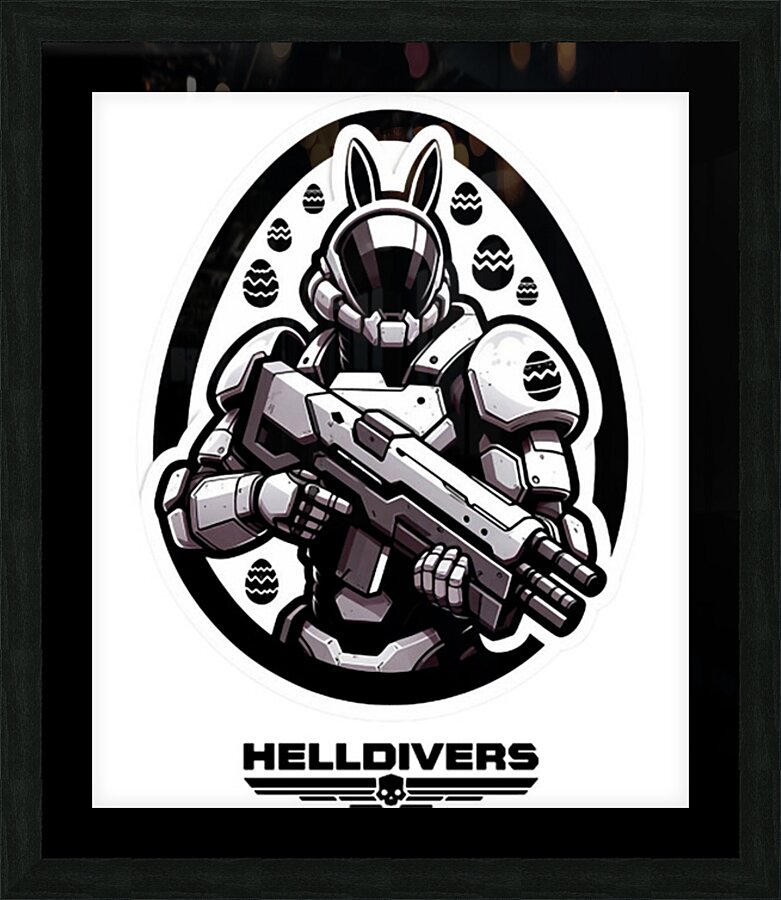 helldivers 47 Picture Frame print