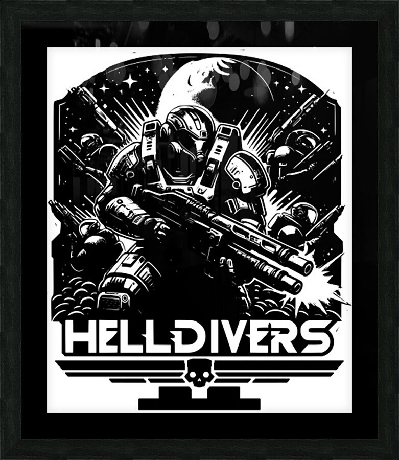helldivers 48 Picture Frame print