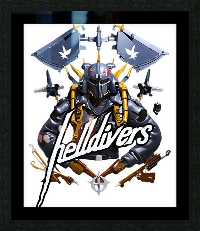 helldivers 2 Picture Frame print