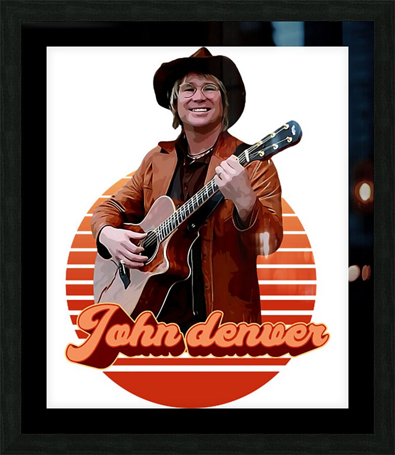 John Denver 9 Picture Frame print