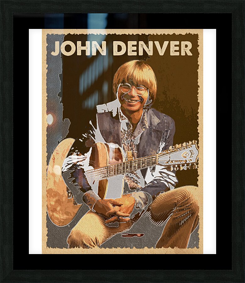 John Denver 10 Picture Frame print