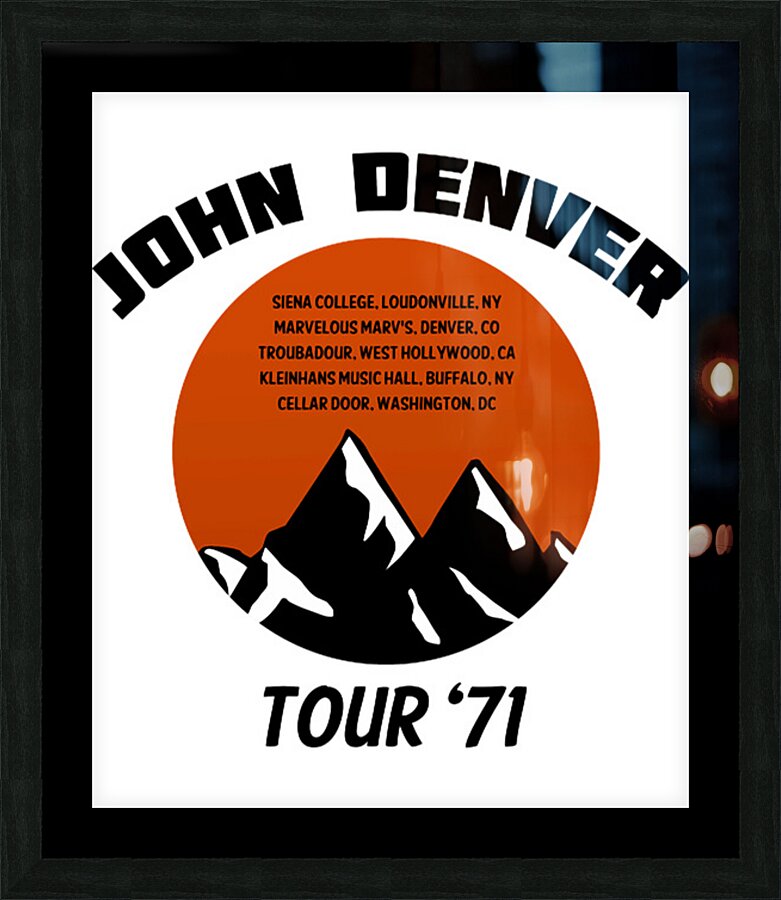 John Denver 24 Picture Frame print
