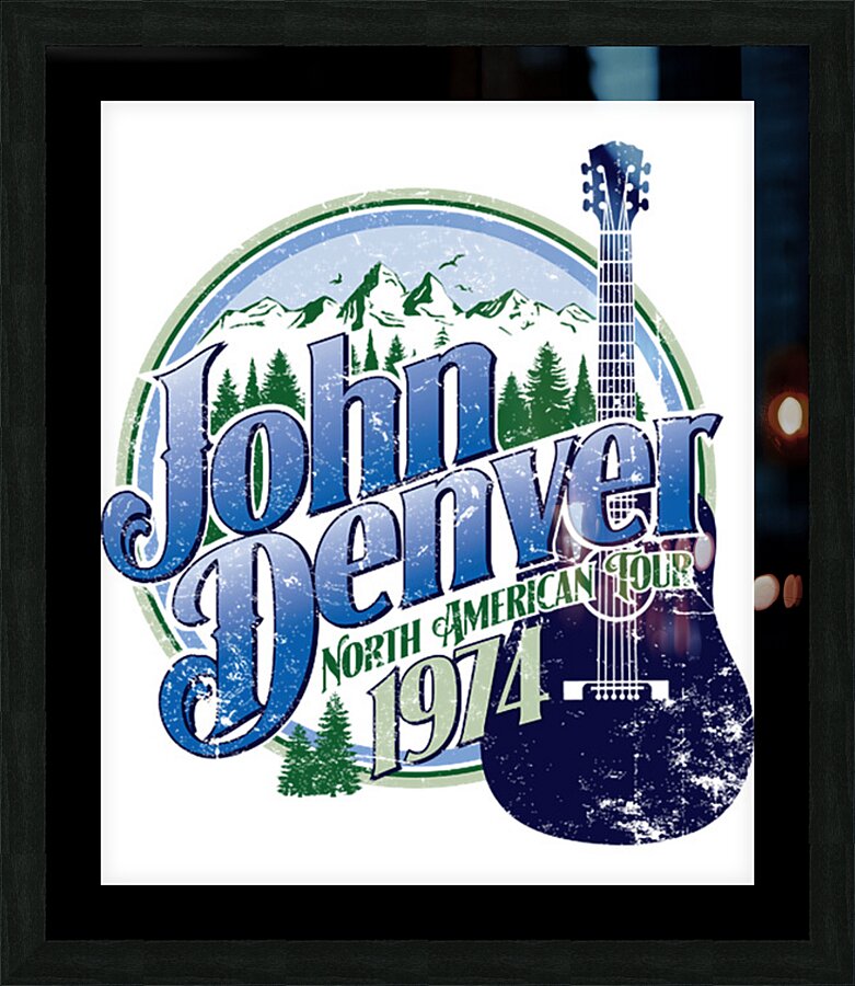 John Denver 26 Picture Frame print