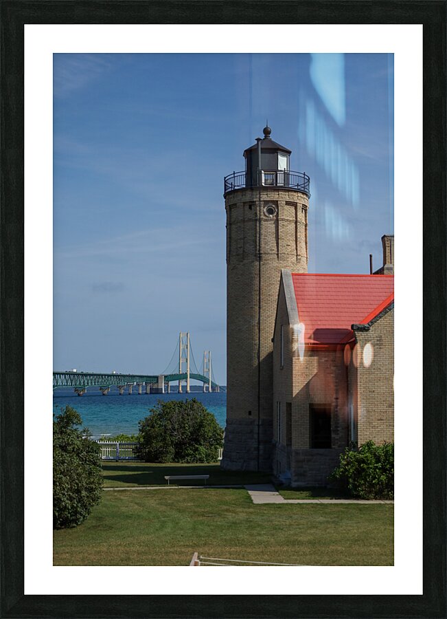 Old Mackinaw Point Lighthouse  Picture Frame print