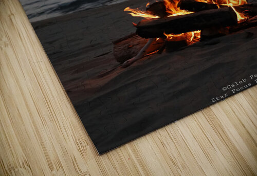 Lake Superior Campfire Caleb Pentoney Star Focus Photography puzzle