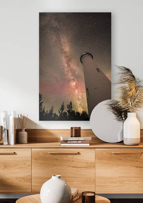 Crisp Point Lighthouse Milkyway & SAR by Caleb Pentoney Star Focus Photography