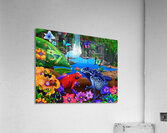 Jungle Frogs Extended Acrylic Print